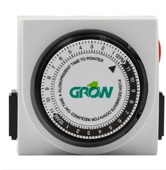 Grow1 120V Dual Outlet Mechanical Timer