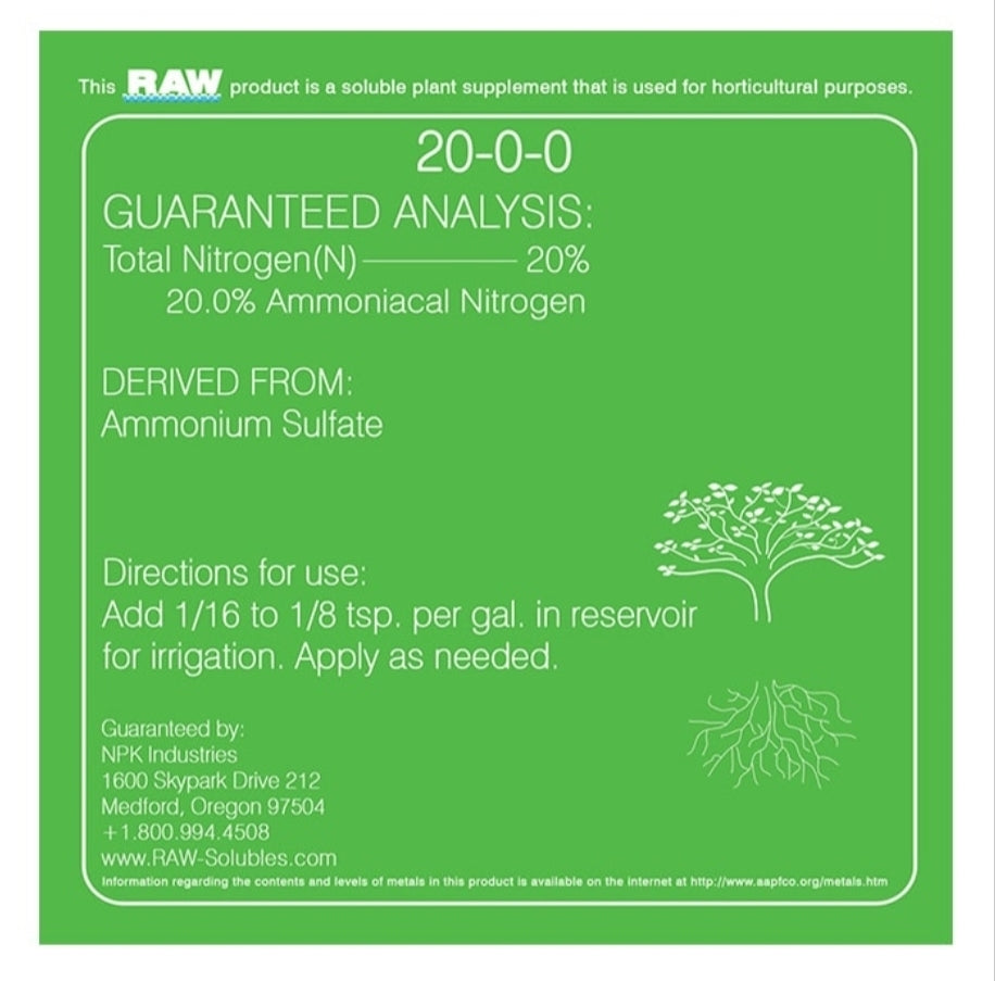 NPK RAW Nitrogen 2oz