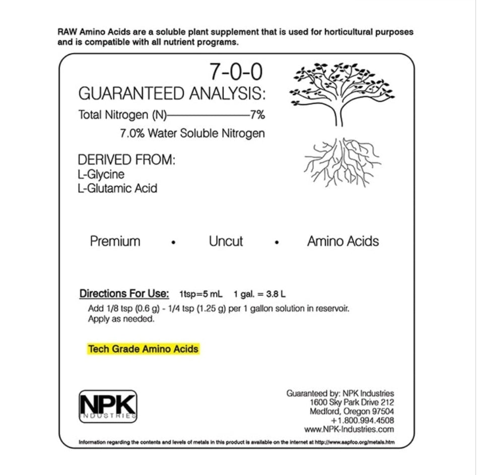 NPK RAW Amino Acids 2oz