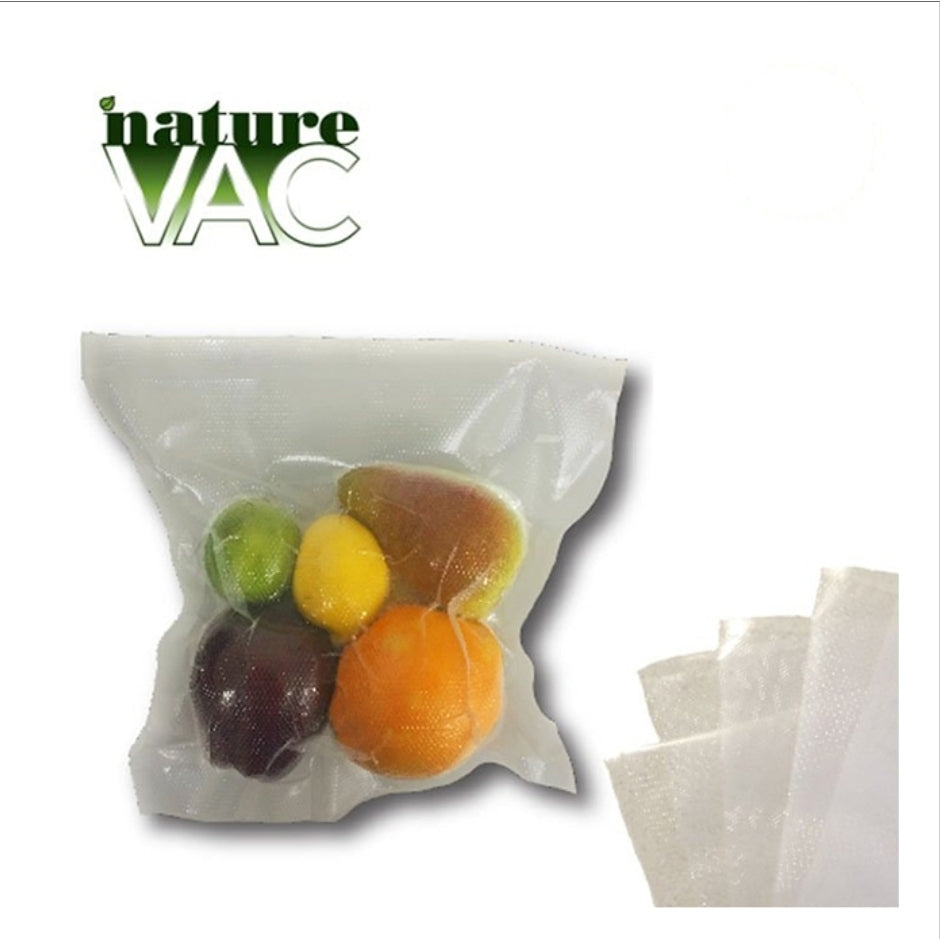 NatureVAC 11''x24'' Precut Vacuum Seal Bags All Clear (50-pack)