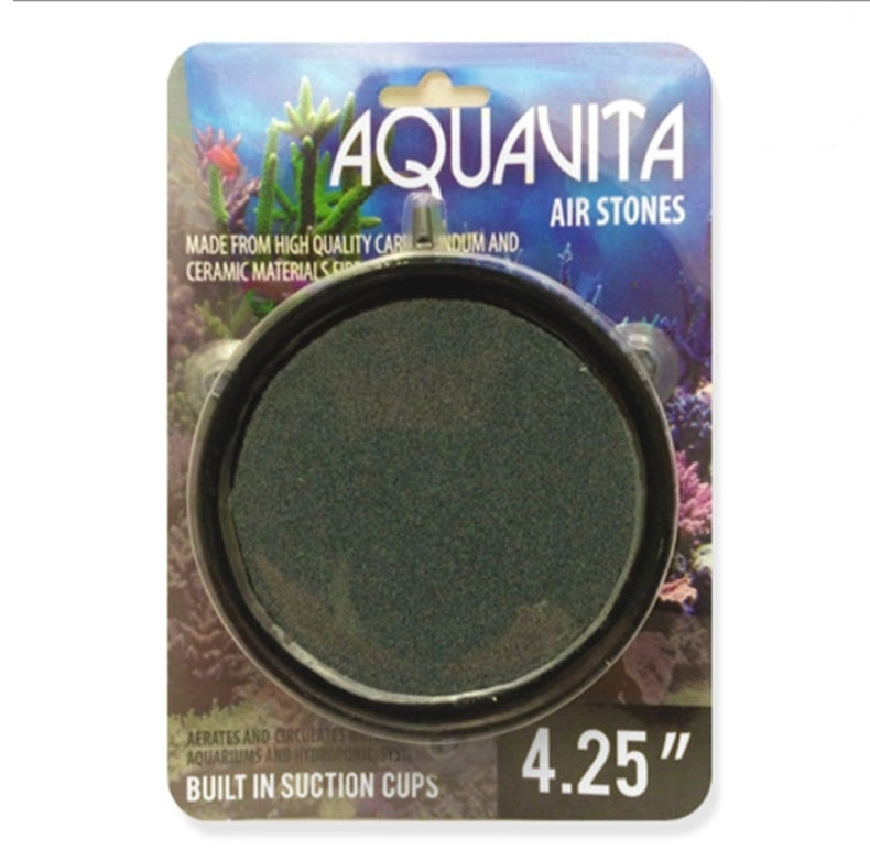 Aquavita 4.25'' Round Air Stone with Suction Cups